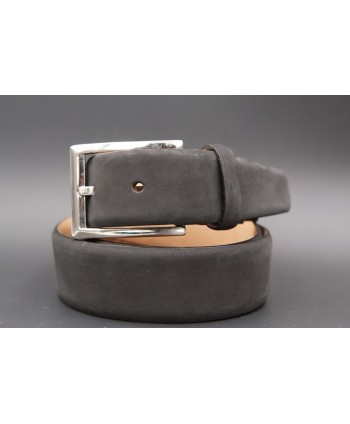 Grey nubuck belt