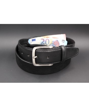 Big size black money belt