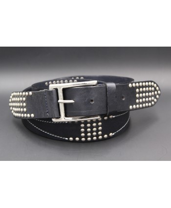 Black studded large belt