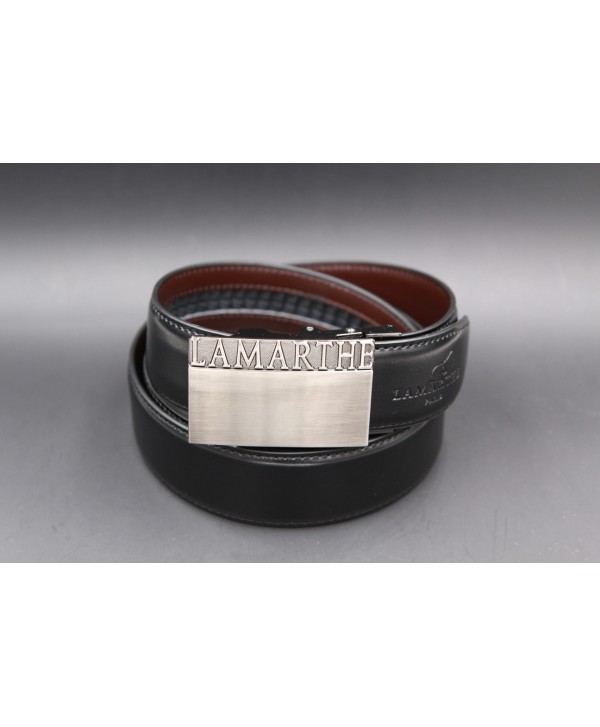 Reversible black and brown Lamarthe belt - LAM01